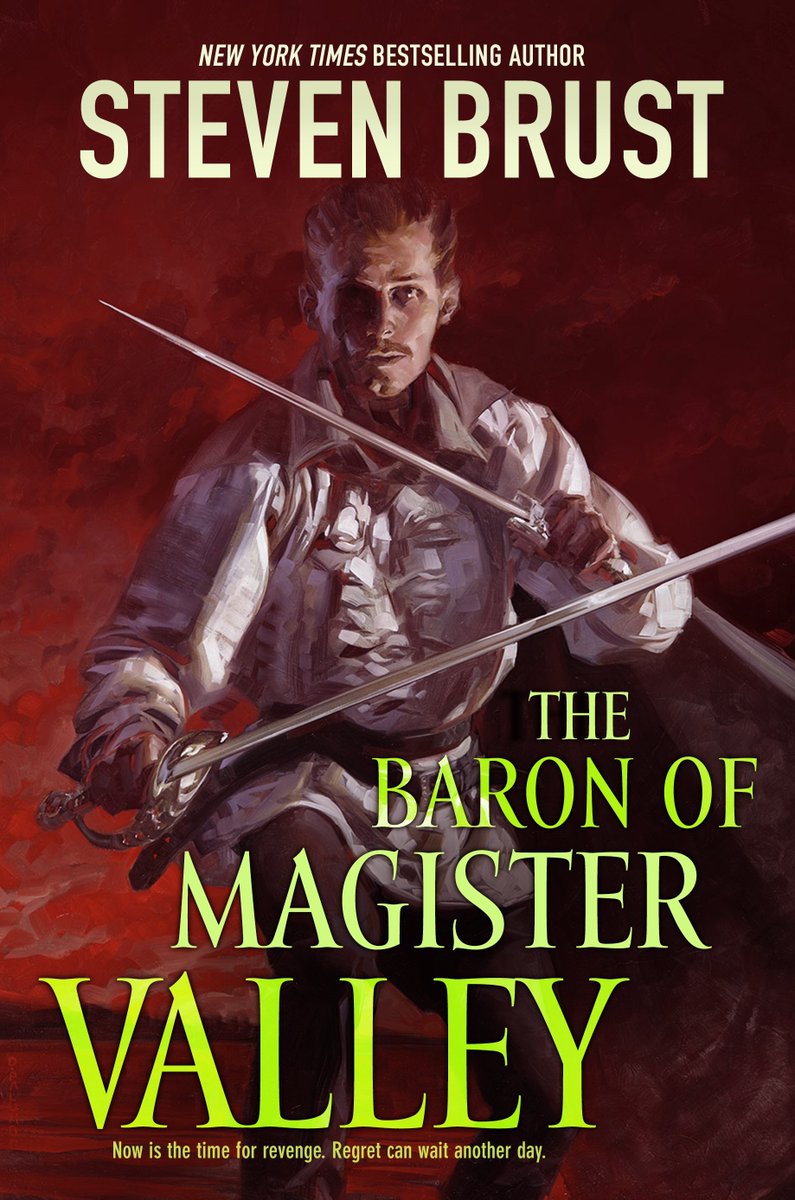 I found this hidden gem and feel I really need to go back and read stuff like this. I LOVE Rogue style fantasy stories.The Baron of Magister Valley by Steven Brust pub by  @torbooks