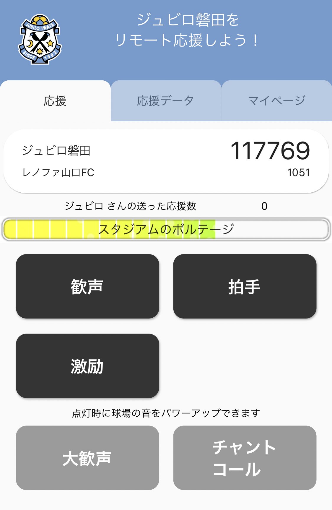 ジュビロ磐田 皆さんの送った声援は スタジアムでしっかり響いています 前節までの応援数ランキングもぜひご確認ください Live ジュビロ磐田公式チャンネル T Co Uwknjaqsyt 磐田対山口 T Co Z576vkpet3 Twitter