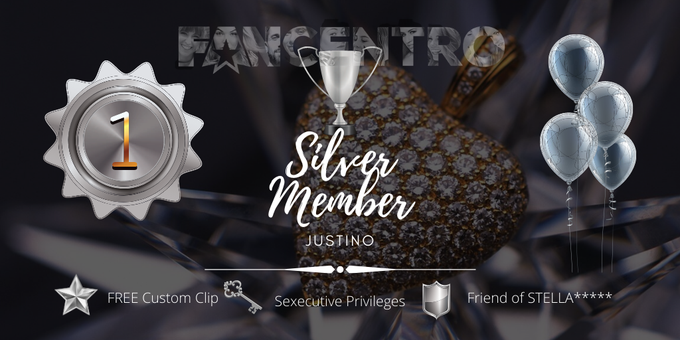 1st SILVER MEMBER! I am so sexcited to announce my 1st Silver Member! Thank you; all models @fancentro<a href="/tag/fancentro"class="tags"><span>#fancentro</span></a><a href="/tag/fancentromodels"class="tags"><span>#fancentromodels</span></a>