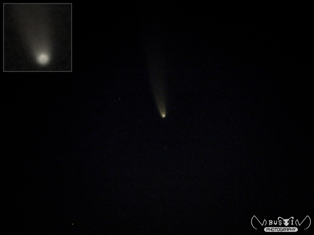 busoivv's tweet photo. Comet C/2020 F3 (NEOWISE).

● Rm. Vâlcea - România
● 11 July 2020 - 4:28 AM
● Canon SX540 HS ( Edited Photo )
● ƒ/5.6 ∘ 1 sec ∘ 158mm ∘ ISO 800

Photo © Vasile Viorel Buşoi. All rights reserved.

#sky #astrophotography #closeup #astronomy #space #comet #neowise #canon https://t.co/lHjqYKBBiJ