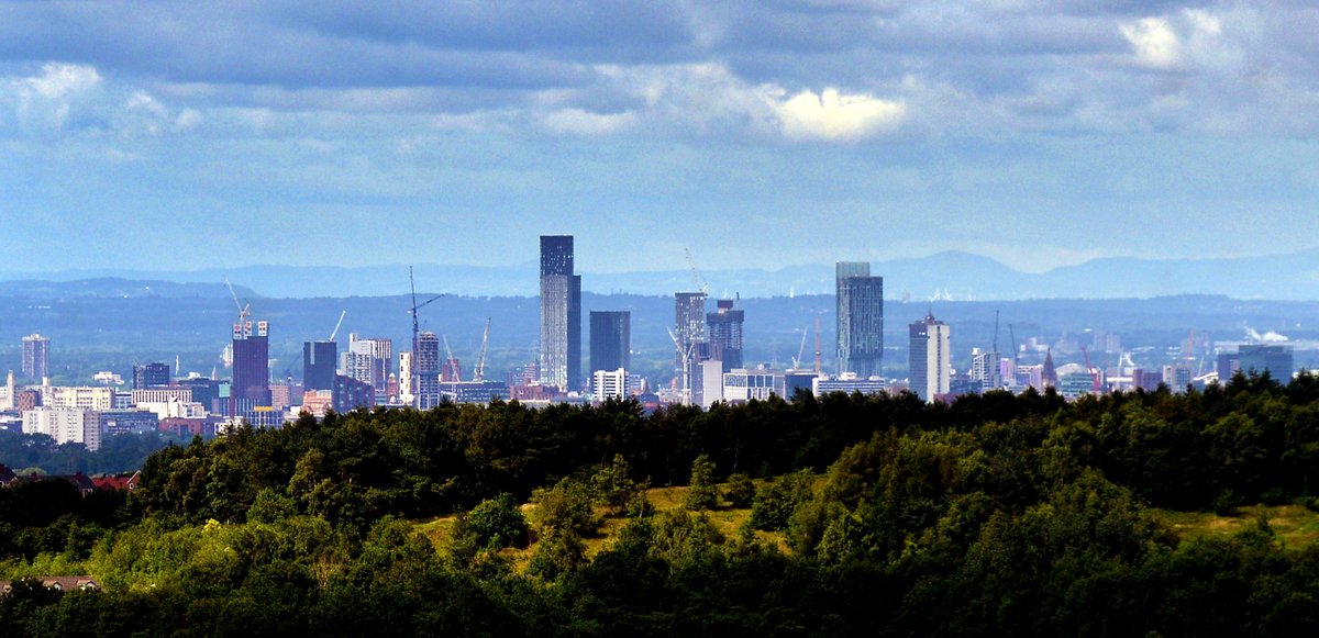 Fantastic light over manchester just now #manchester #property #photography