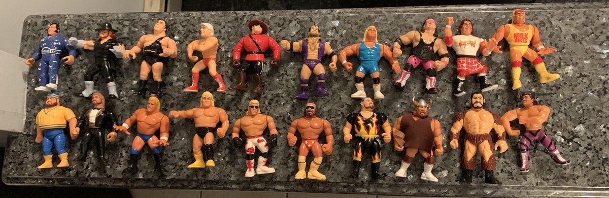 old wwf rubber wrestlers