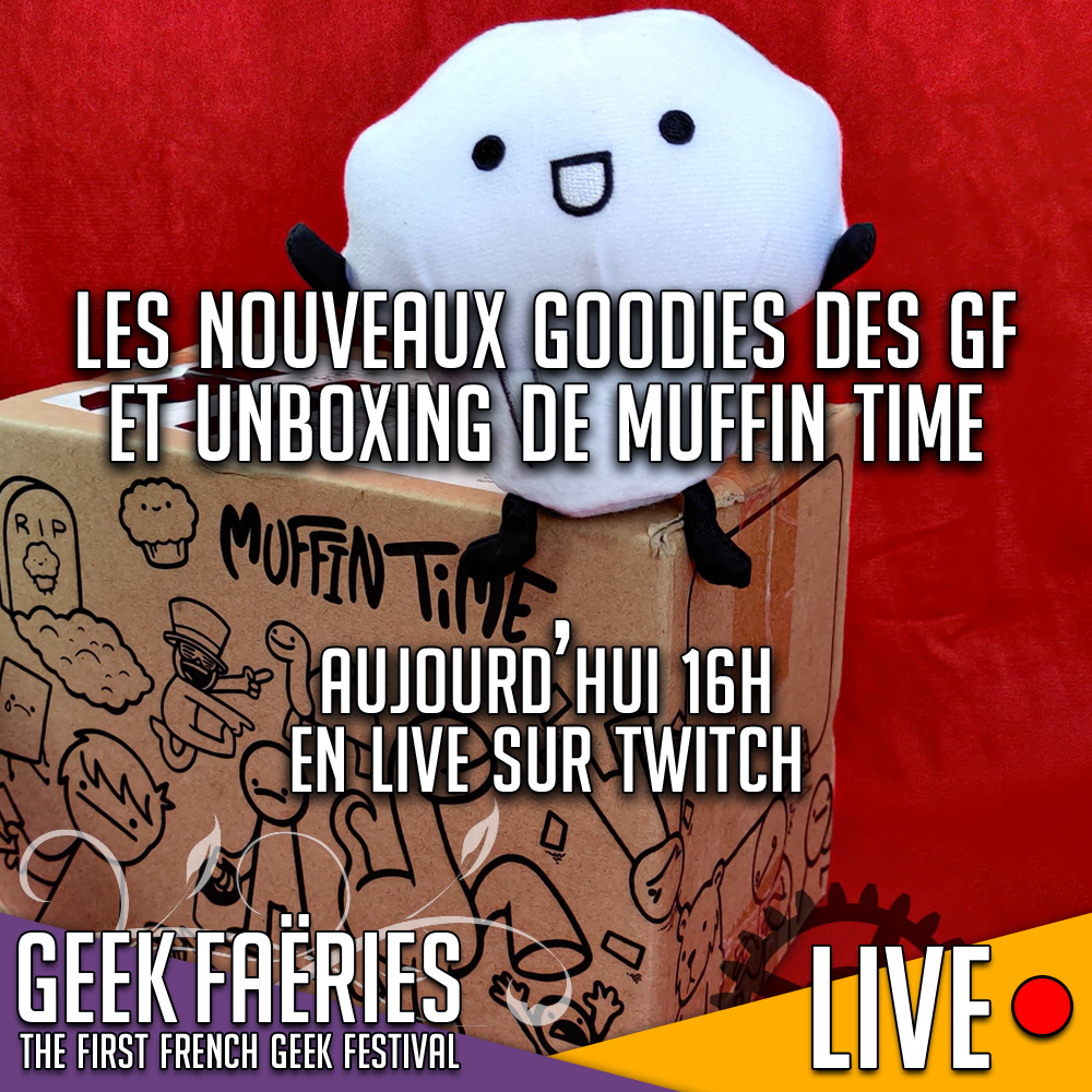 GeekFaeries's tweet photo. Aujourd’hui 16h : un live d’été plutôt sympa où on vous montre les nouveaux items des GF (Forex affiches de @_Fanelia_ et la bannière 2020) puis ensuite unboxing en live d’une nouveauté pour la ludothèque et le Pôle Jeux : “Muffin Time”, le jeu de @thetomska et sa team ! J-328 ✨ https://t.co/tM6jaTeicV