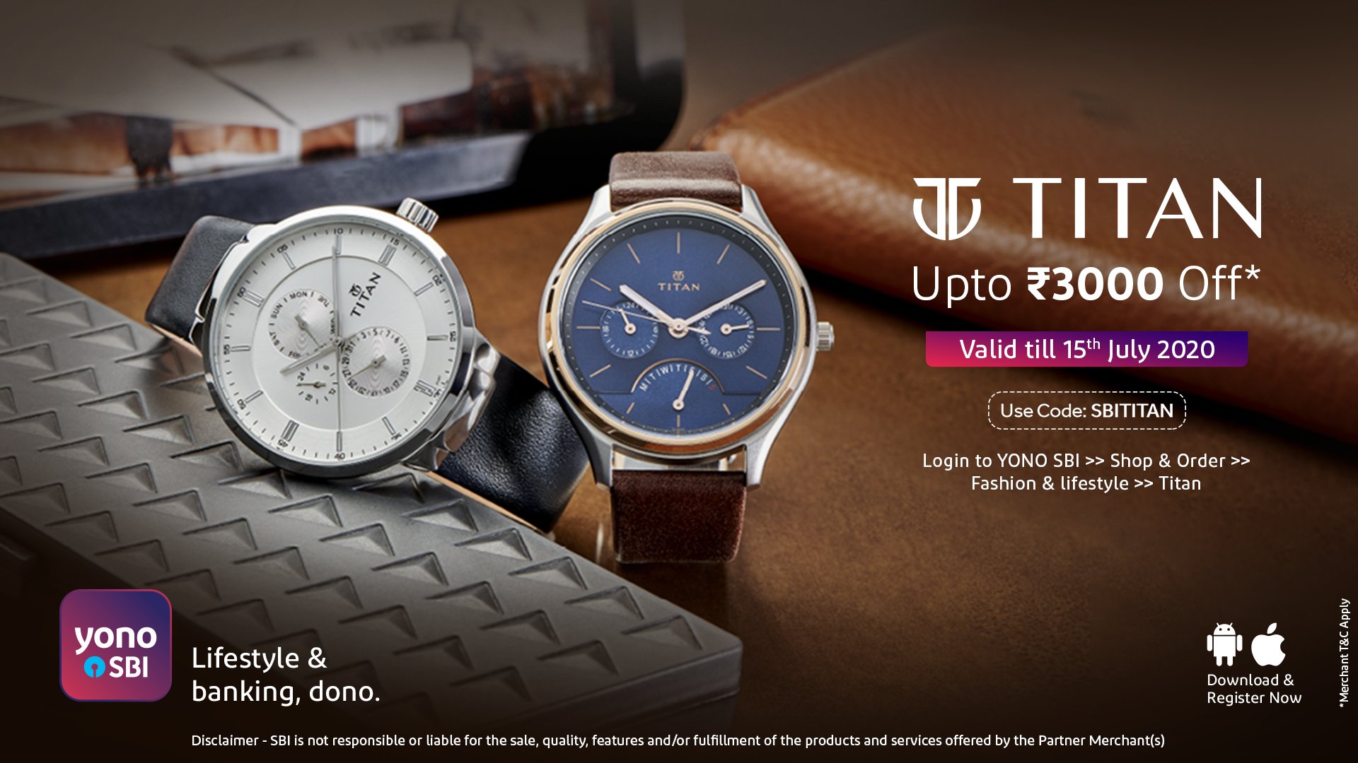Sbi titan online watch