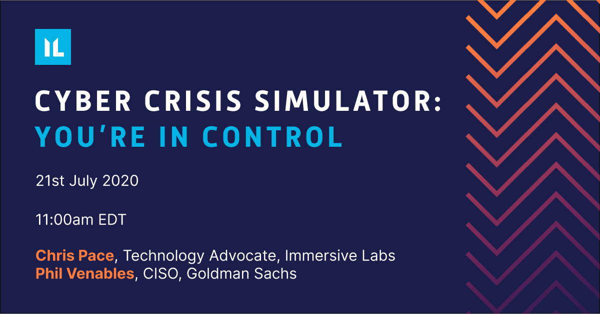 Immersive Labs on Twitter "With Cyber Crisis Simulator, you're in