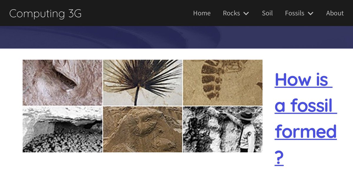 CCJacademy's tweet image. Georgia in 3G has started her own #GoogleSite filled with information on different types of rocks, soil and fossils. We’re all very impressed with both her scientific knowledge & her digital skills. Well done!
#LEODistanceLearning 👩🔬 💻 ⬇️
sites.google.com/leoacademytrus…