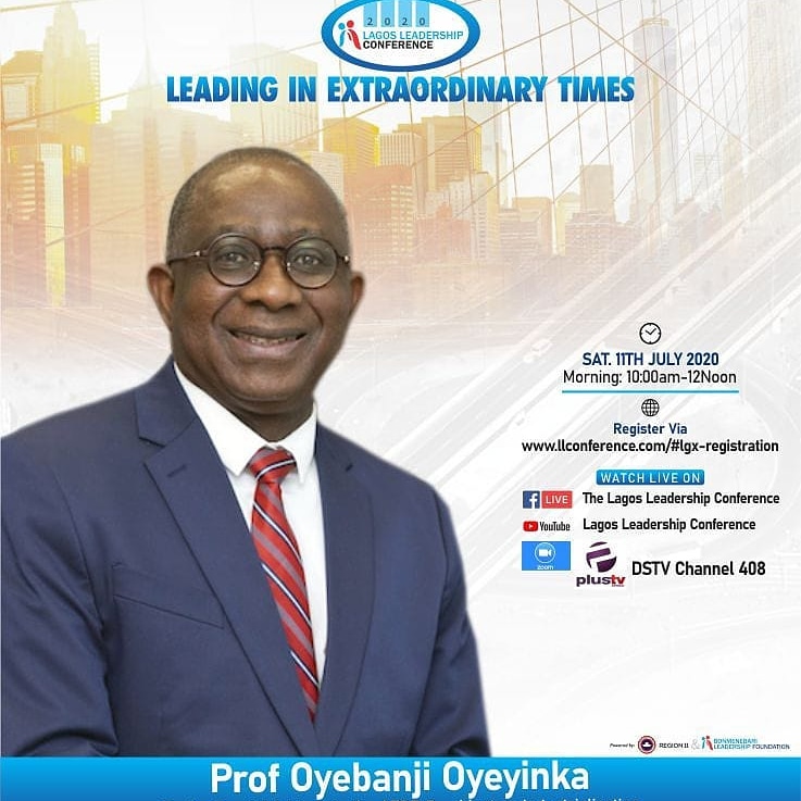 rccgresslekki's tweet photo. LAGOS LEADERSHIP CONFERENCE 2020 - DAY 2
Speaking Today:
Prof Oyebanji Oyeyinka
(Adviser to President AFDB)
Topic: Leading in Extraordinary Times
#LagosLeadershipConference
#LeadinginExtraTimes
#LLC2020 https://t.co/FI910zfw6s