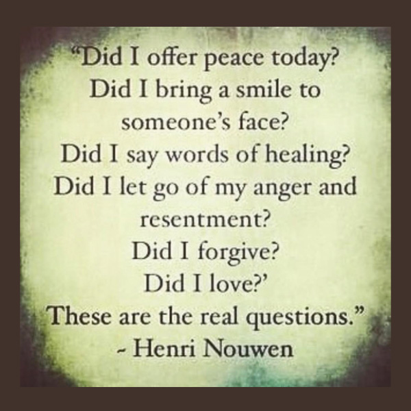 nhneneardeath's tweet photo. "Did I offer peace today?"

"Kindness is God's love in action." -- What The Light told near-death experiencer Shekina Rose https://t.co/omTJvKOUHU