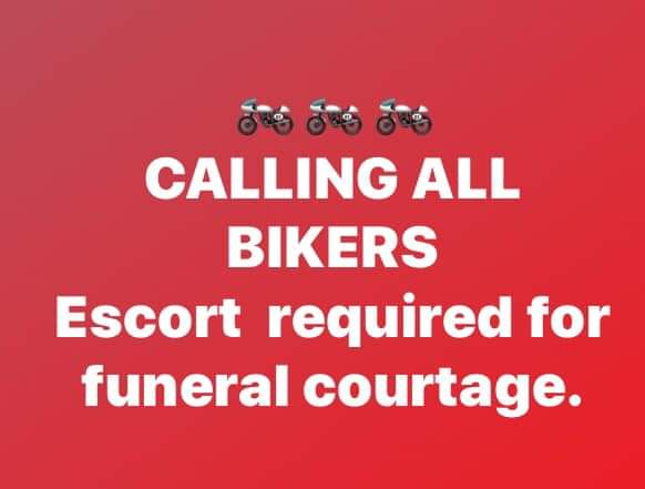 A heartfelt plea goes out to local bikers to help give one of their own the send off he deserves.
The funeral takes place on Tuesday 21st July. Bikers meet outside Lansbury Store, Mastin Moor at 1440.
The escort will lead the hearse Chesterfield Crematorium for 1510 <a href="/piersmorgan/">Piers Morgan</a>