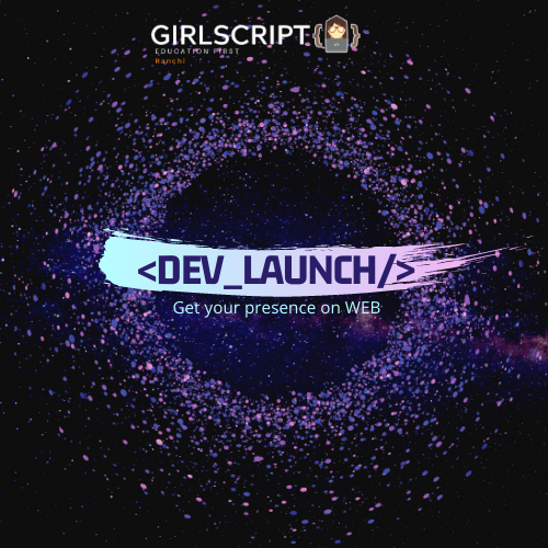 GirlscriptRnc's tweet photo. GirlScript Ranchi presents the most amazing opportunity to "Get your presence on the web"! π€©
<Dev_Launch/>π₯
WE CANNOT KEEP CALM!!
Participants have already started joining our workspace!
Stay tuned!π―
#girlscript #100DaysOfCode #girlscriptranchi #CodeNewbies #Dev_Launch https://t.co/GOhEYa9wue