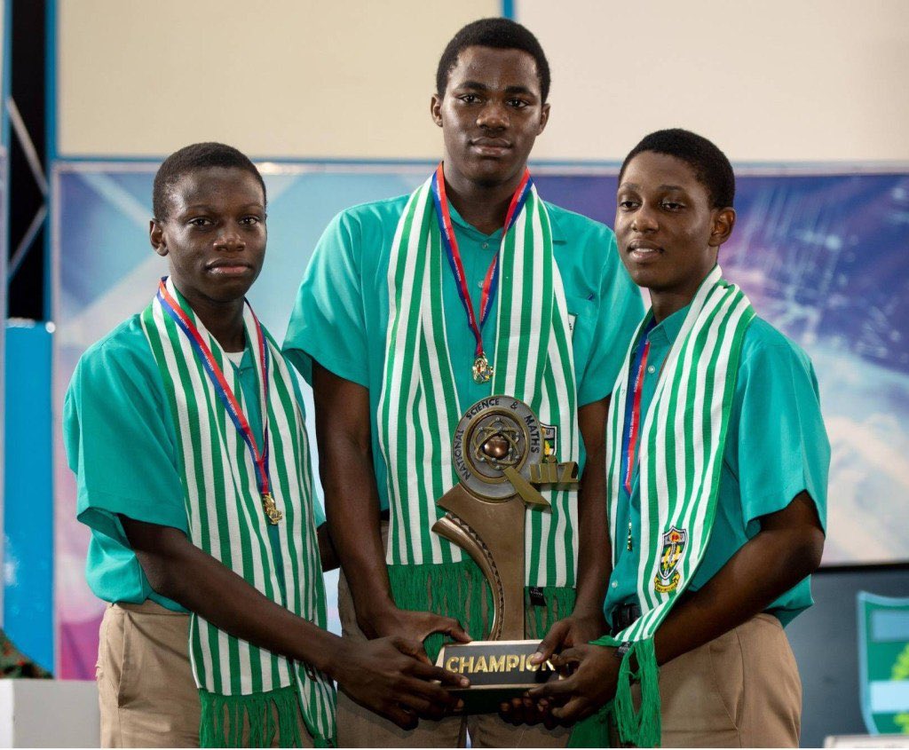 apsu_worldwide's tweet photo. A year ago, St Augustines College emerged NSMQ champions for the first time in 12 years making us two time National Champions in NSMQ History. We defiled the loudy St Peters School @iamperscoba  and the Complacent Presby Boys Secondary in a heated contest. Omnia Vincit Labor💚🤍 https://t.co/6vs7SYSMzQ