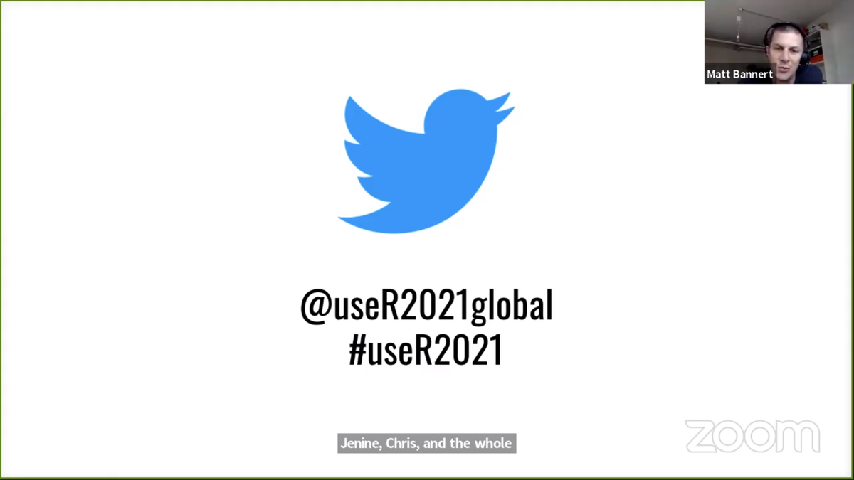 The @useR2021global is already hard at work for the next year! It will be one large virtual conference! 

For updates follow them on their account!

#useR2020 #useR2021 #rstats