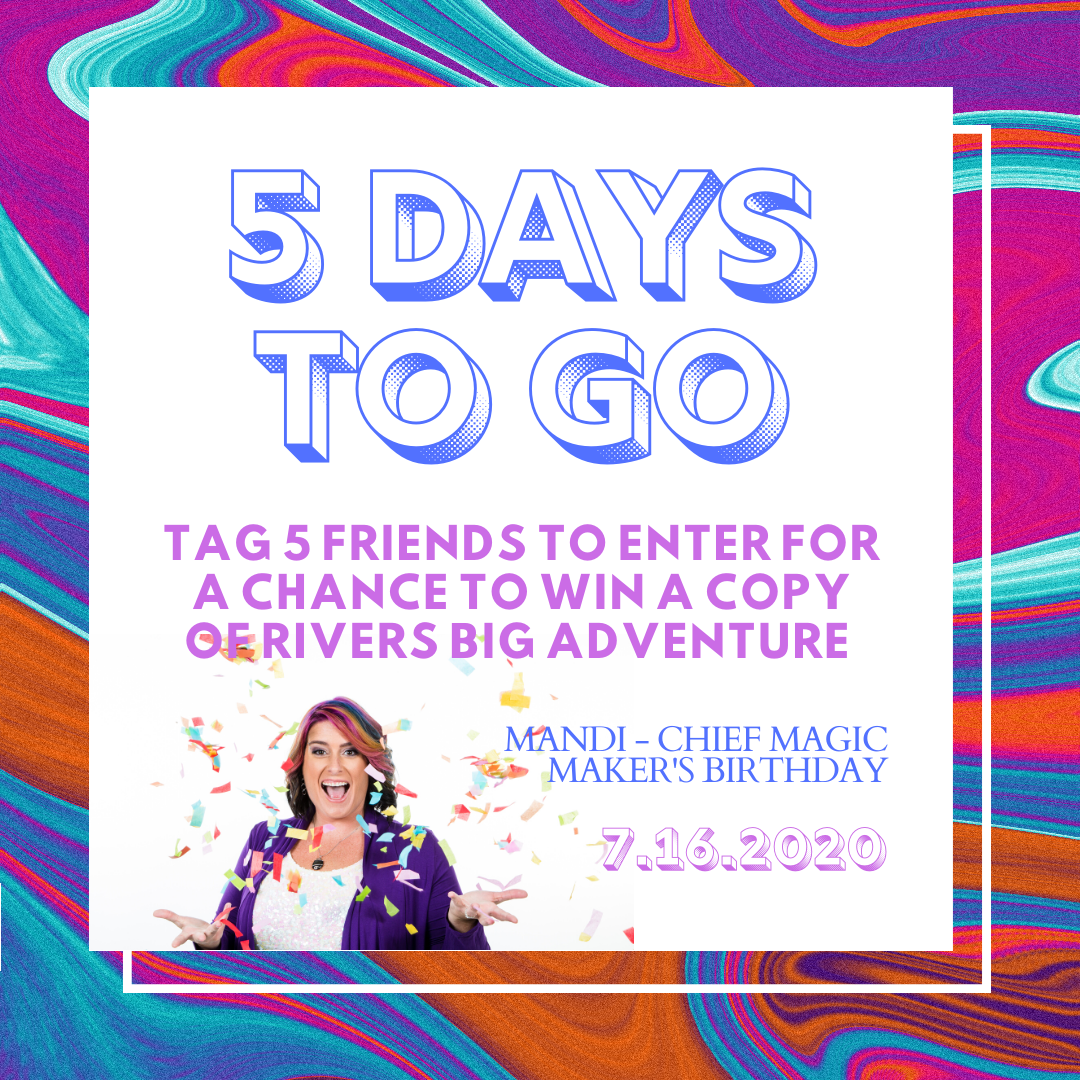 To help us celebrate Mandi's #birthday #followus and #tag 5 friends below to be entered to win a #free copy of #riversbigadventure
#personalizedchildrensbook #diversechildrensbook 
#contest
#giveaway
#competition
#sweepstakes
#win
#prize
#giveawaycontest
#giveawayalert