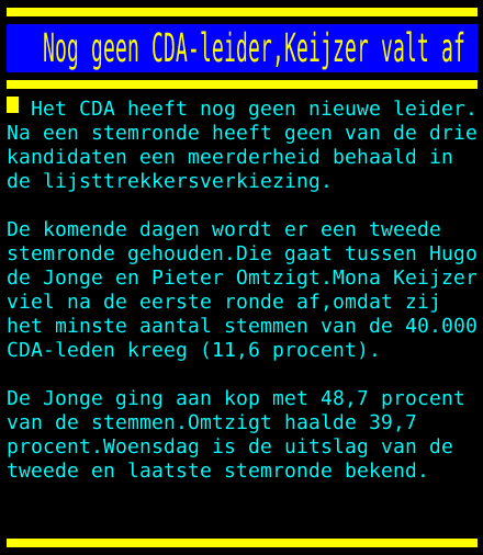 CDA leiderschap