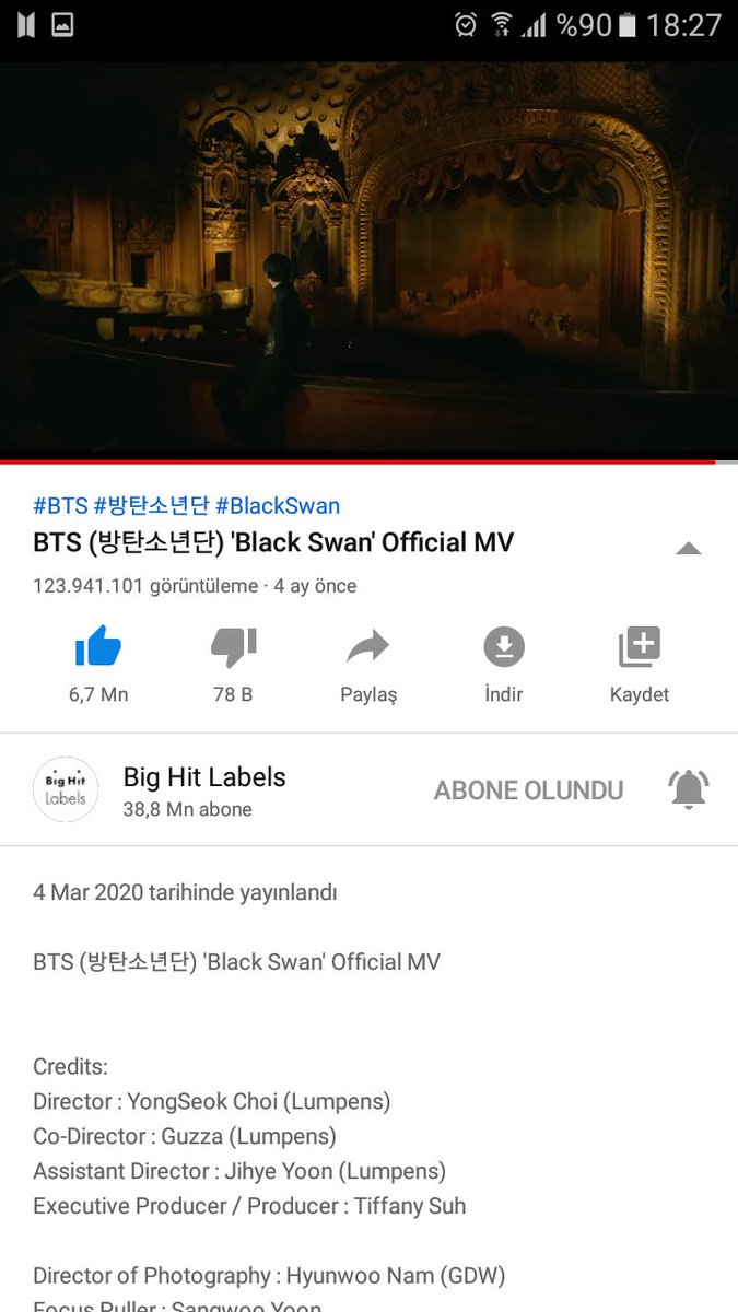 wewannafocusson's tweet photo. 3. parçamız Black Swan👑
@BTS_twt
#YoutubeONline https://t.co/gxLfgBua8G