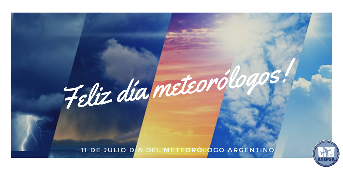 ATEPSA_Nacional's tweet photo. A 51 años de la creación del Centro Argentino de Meteorólogos (CAM), saludamos cálida y fraternalmente a nuestr@s compañer@s meteorólog@s, agradeciendo su trabajo abnegado y apoyo fundamental e imprescindible para la aviación de nuestro país. @SMN_Argentina #DíaDelMeteorólogo https://t.co/oB0AqZw2D4