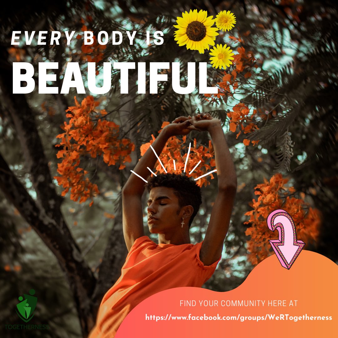 WeRTogetherness's tweet photo. Each and everyone of you is beautiful💚

#love
#togetherness
#community
#selflove
#beautiful https://t.co/66QTPUOJZZ