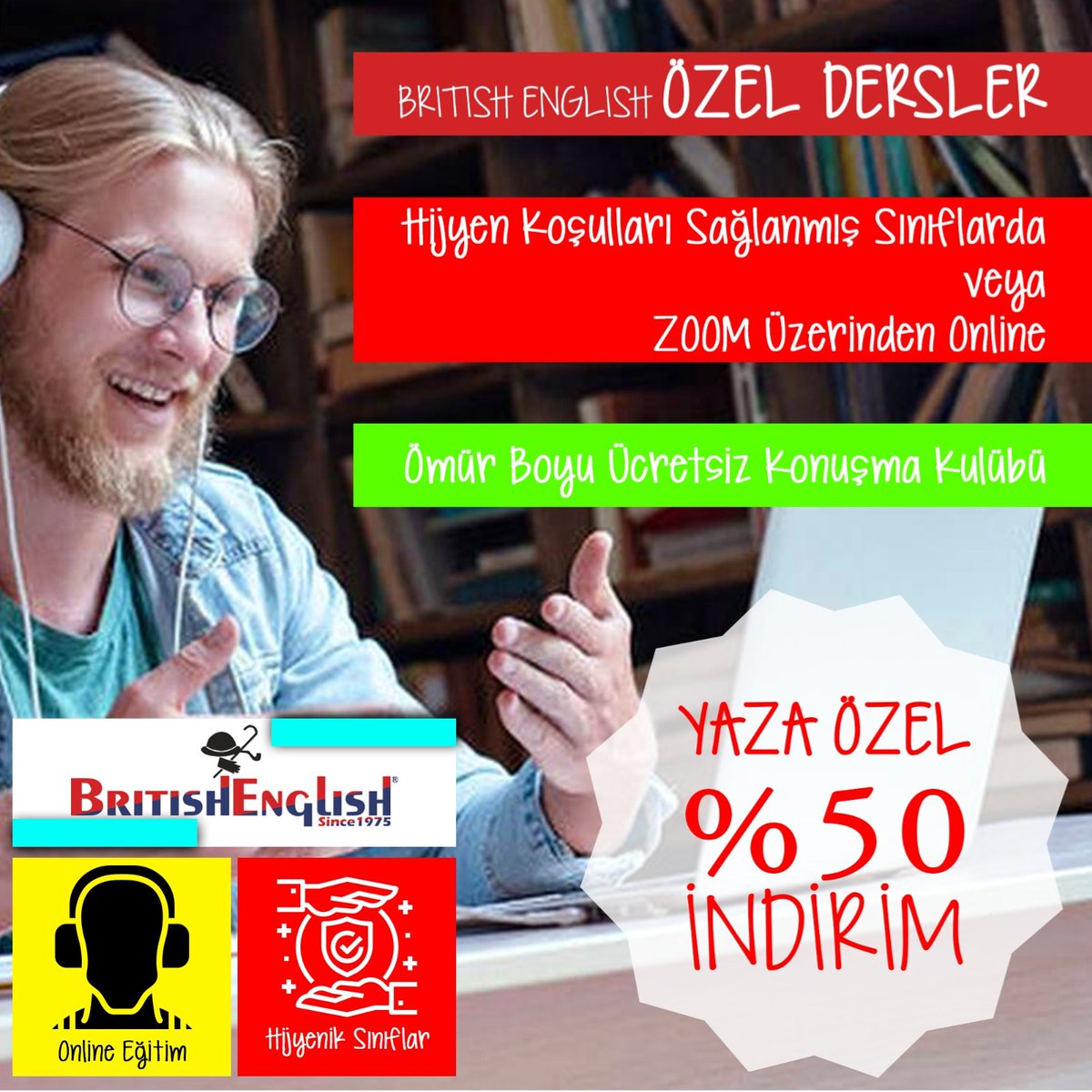 Online İngilizce kursu kayıtlarımız devam ediyor..

britishenglish.com.tr 

#britishenglish #ingilizce #ingilizcekursu #yabancidil #firsat #indirim #çocukingilizcekursu #yetiskiningilizce
