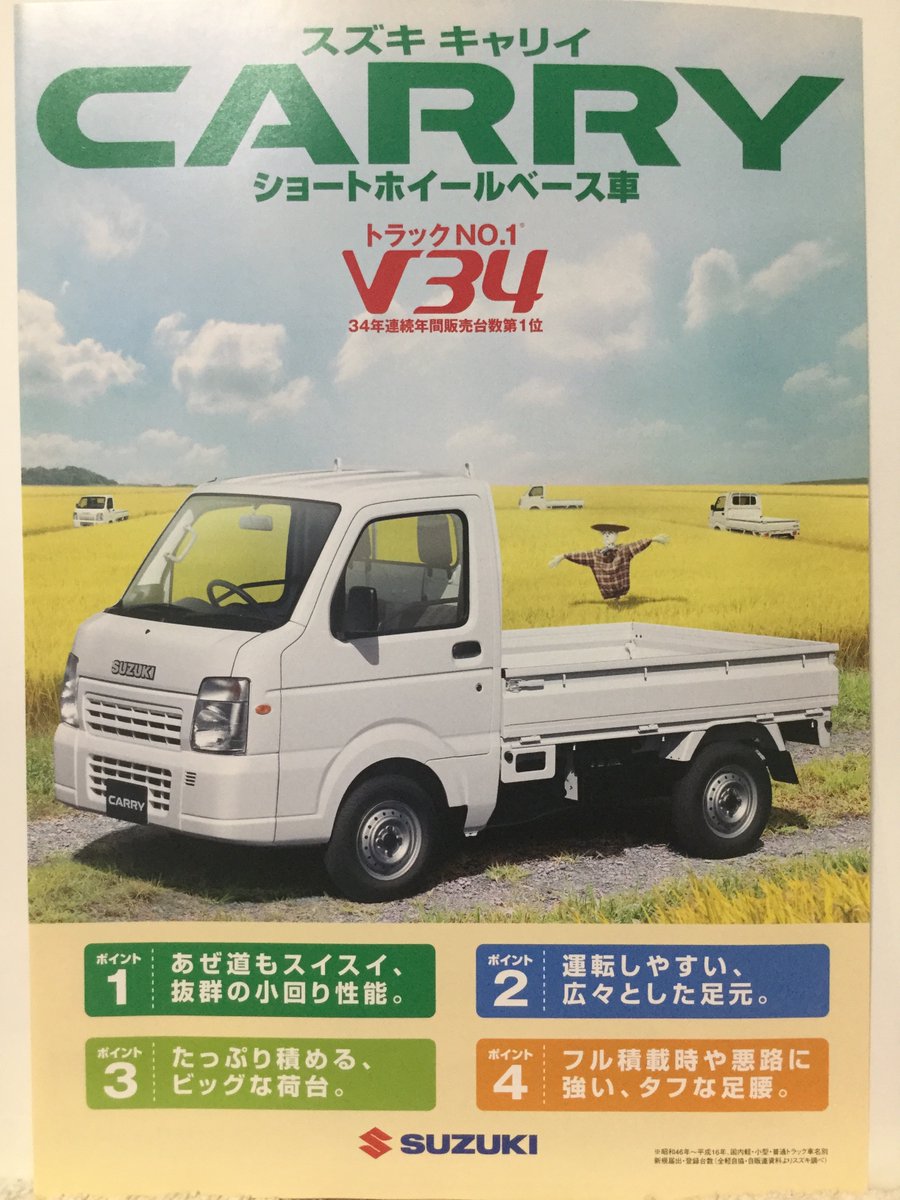 自動車カタログ収集記 Da65t キャリイ ショートホイールベース車