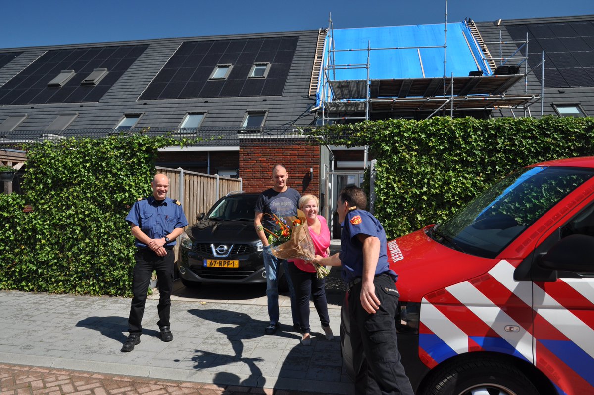 Melding brandweer Monteverdistraat Sliedrecht