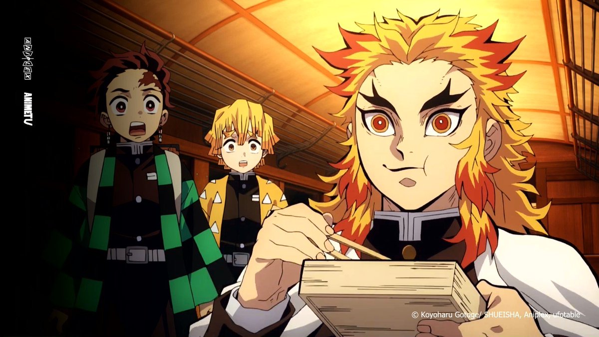 animetv_jp's tweet photo. Rengoku Kyôjurô 🚂🔥

"I will not allow anyone here to die!" https://t.co/Ysf13qV3RG