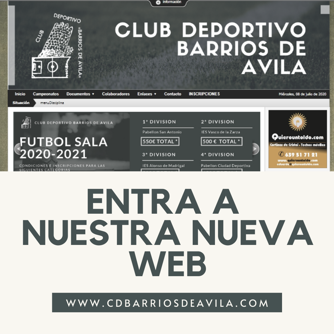 cd_barriosavila's tweet photo. Entra a nuestra nueva web! 

https://t.co/HEU4VPjhAi https://t.co/7BNJmNEEl2