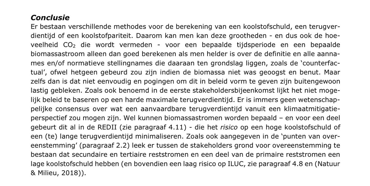 Bij het biomassadebat valt of staat alles met koolstofparity. Als die ver weg ligt is het weinig zinvol om hout te verbranden v klimaatdoelen. Probleem, het is schijnbaaar niet te bepalen met wetenschap. Dus komt het neer op geloof. Wie niet gelooft moet een beter geloof leveren.