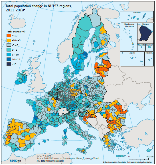 Overview On EU NUTS3 Regions (NUTS Nomenclature Of Territorial Download