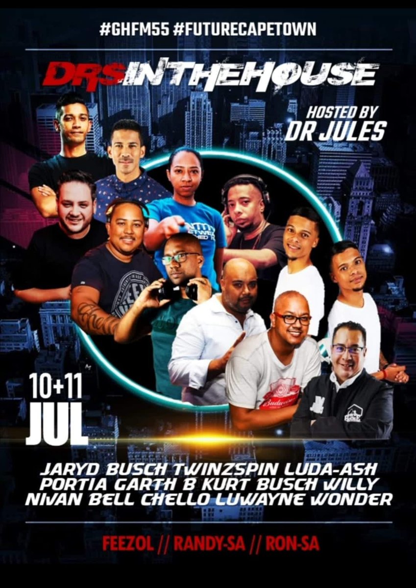 dj_ronSa's tweet photo. Tonight 8 PM Sharp Please Tune in and Show Yo Life on @GoodHopeFM  as I'll Be in The Mix on @djdrjules Show#DITH #GHFM55 #FUTURECAPETOWN #DRJULES #GOODHOPEFM #DJRONSA #TRE #OnsGaanneTaaN https://t.co/UOx77v0zxe