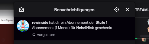 PatchyxY0's tweet photo. Jo @rewinside, danke für den gifted Sub bei @NebelNiek https://t.co/0R2S0GYg3J
