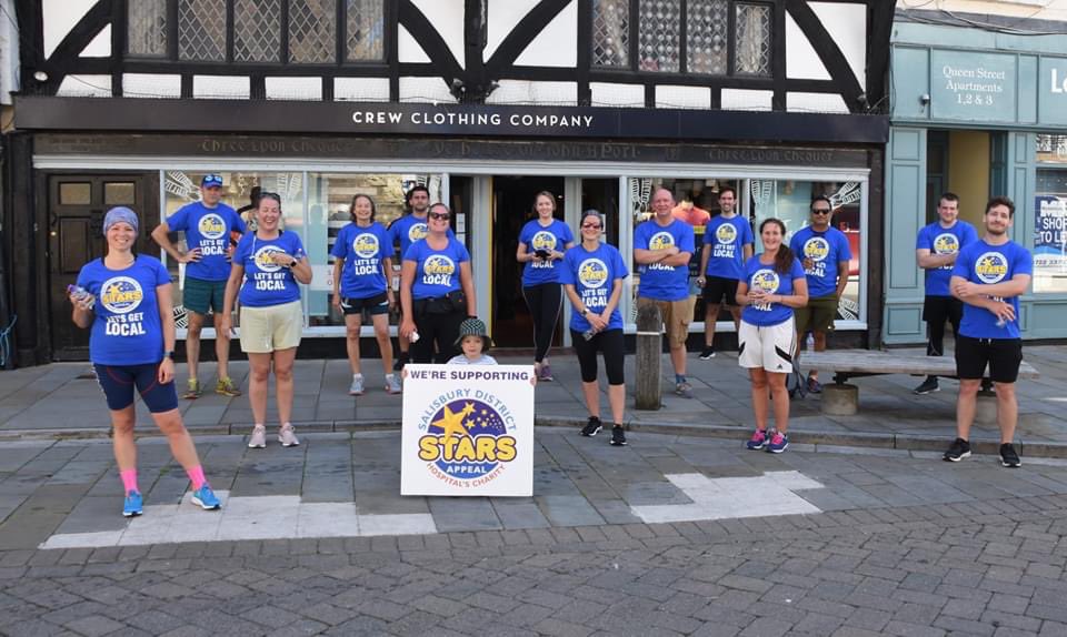 Team cardiology at the finish of their 5k fundraiser for The Stars Appeal