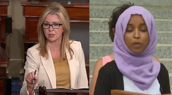 Sen. Marsha Blackburn(Tenn.) Calls On Ilhan Omar to Resign For ‘Threat to Our Democracy’....... i totally agree