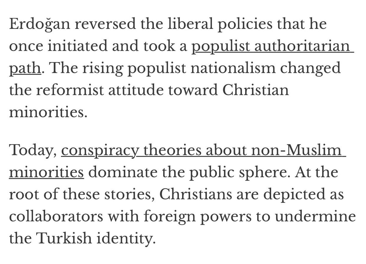 Under Erdogan’s rule, the country saw exclusionary policies, attacks on democratic institutions and intolerance for diversity. https://theconversation.com/christians-have-lived-in-turkey-for-two-millennia-but-their-future-is-uncertain-127296