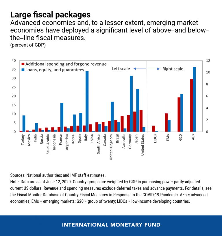 IMFNews's tweet photo. #COVID19 will transform the world, permanently eliminating jobs in some sectors.  Fiscal policies should support climate-friendly investments and tackle inequality through both spending and taxation. More in the #IMFBlog.  https://t.co/hLMGgpuI8Z https://t.co/aUrFOKCcjJ