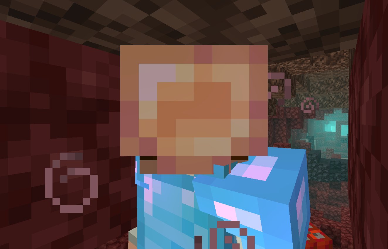 宇咲美禅 マイクラ垢 ネザーブランチマイニング中に突然の進捗達成で驚く あーソウルサンドのあそこか 色で解るのは助かる 残すはピグリン要塞見つけるだけかな ネザライトコーティングの装備は今はここまで ヘルメットがマグニートみたいで