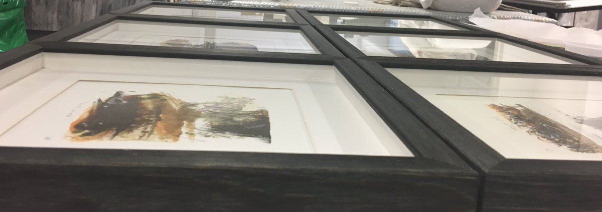 I have a collection of small and affordable framed pieces at <a href="/highgateart/">Highgate C A</a> special prices for special times - a few pieces left - Hannah and Mark at the gallery will sort delivery for you