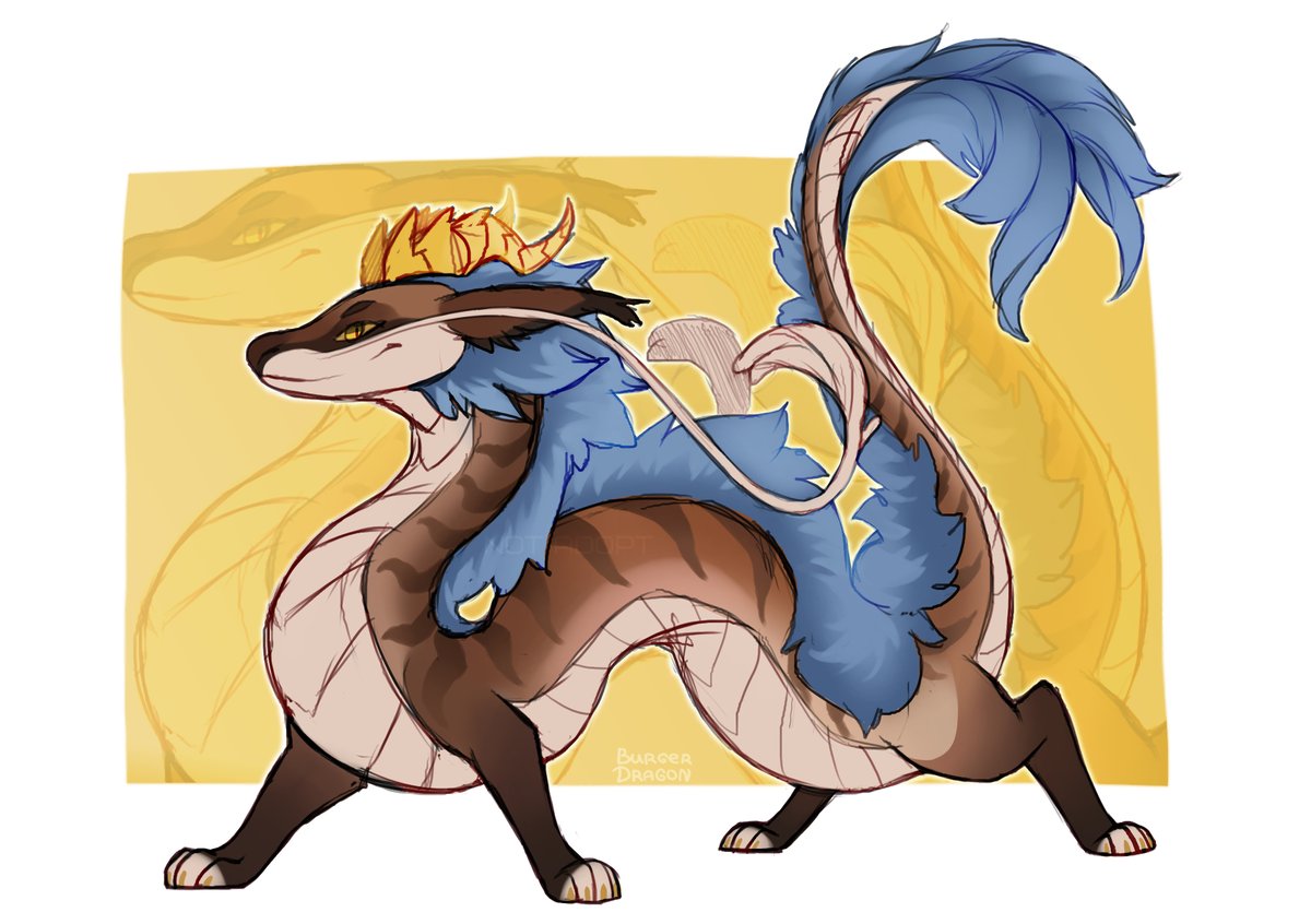 BurgerDragon1's tweet photo. Oh btw, I remind you that I am an eastern weredragon.
But, in truth, this is not the first design and I have not yet decided on the final appearance of my character... https://t.co/0lPsj84sFq