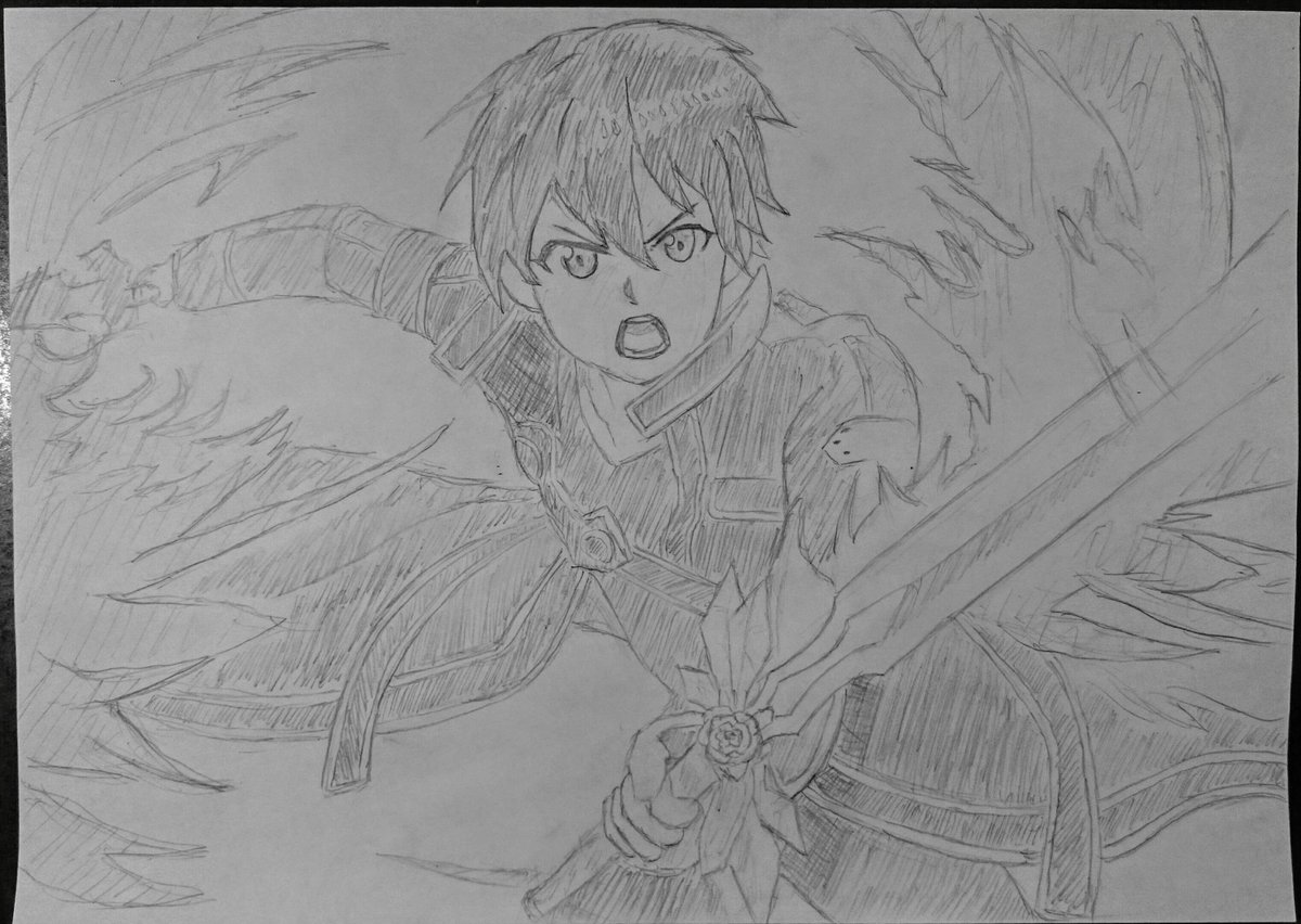 これは過去絵ですが、今日のSAOにわくわくしている一人です。

#SAO #キリト
#アニメ好きと繋がりたい
#絵描きさんと繫がりたい
#模写 