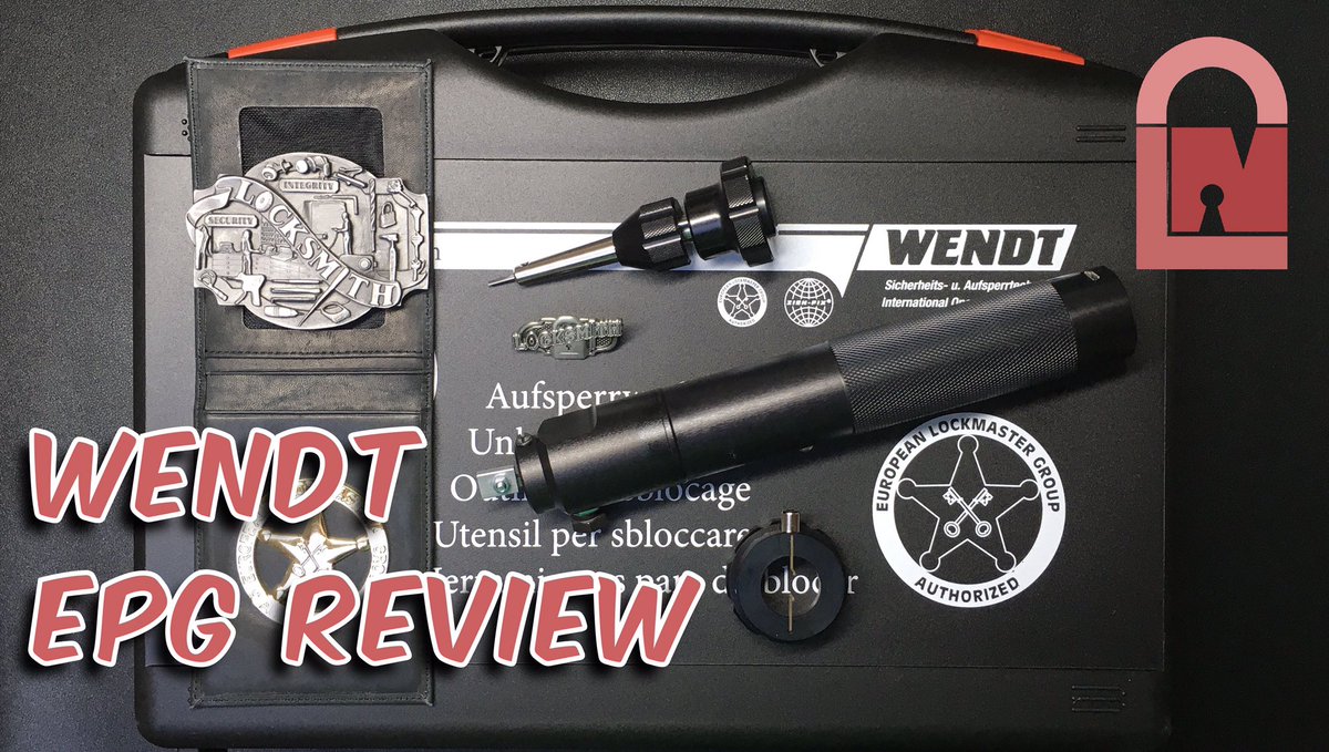 LockNoob1's tweet image. It’s always fun playing with these electro-pick tools. 😃 Check out the giveaway link in the video description 👍 Wendt Elektro Pick III Special Set Review and Giveaway youtu.be/WbXenNZdUls #Locksmith #LockPicking