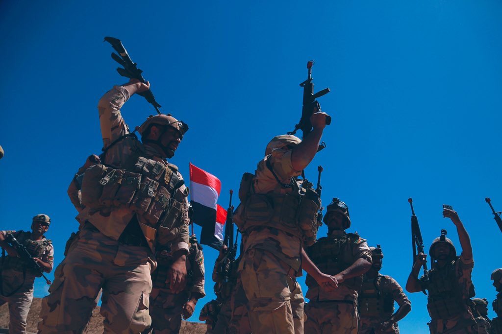 IraqiSpoxMOD's tweet photo. النتائج الأولية لعمليات #ابطال_العراق بمرحلتها الرابعة والتي تُنفذ بإسناد جوي من طيران الجيش بمشاركة نحو 24 طائرة :
- تدمير 15 وكراً.
- معالجة 3 عبوات ناسفة.
- إلقاء القبض على مشتبه به.
- قتل 3 إرهابيين.
- العثور على 18 قنبرة. https://t.co/H1hOH7H7z1