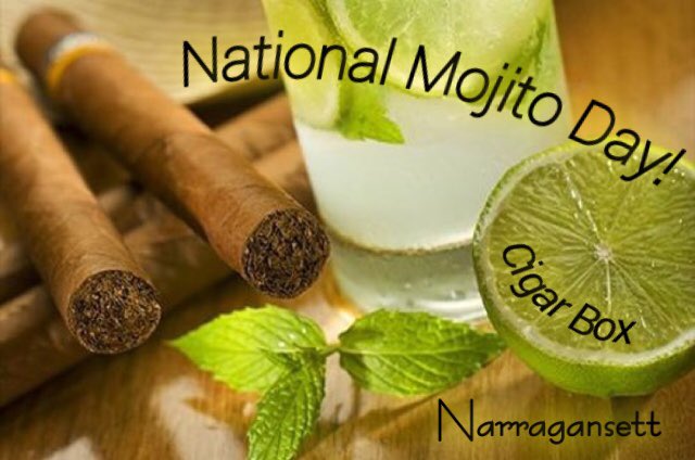 CigarBoxSmokin's tweet photo. HAPPY NATIONAL
   MOJITO DAY!🏖
Stop By The Box Today For The Perfect Cigar Pairings! https://t.co/dMvZkTjiv8