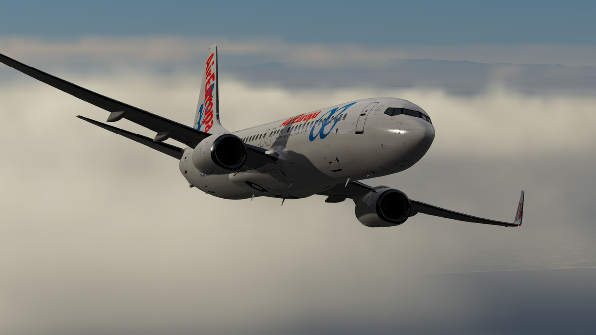 FlightDeck_PMI's tweet photo. [LEBL-LEIB] Probando cosas nuevas de la mano de @aeavirtual 

#flightsimmerspic #B737 #PMDG #P3Dv5 https://t.co/bYuzhCx3dz
