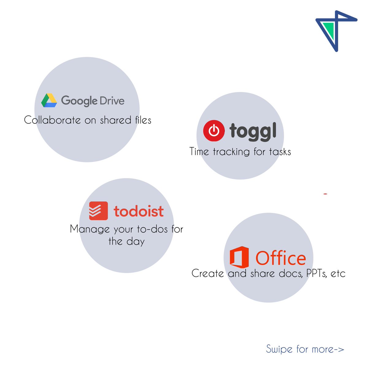 Talentela1's tweet image. Notch up your remote work game with these useful tools. Share with your friends and work colleagues. Let us know which tools help you slide through WFH in the comments below.

#WFH #wfhproductivity #wfhtools #remotework #gigeconomy #Freelancers