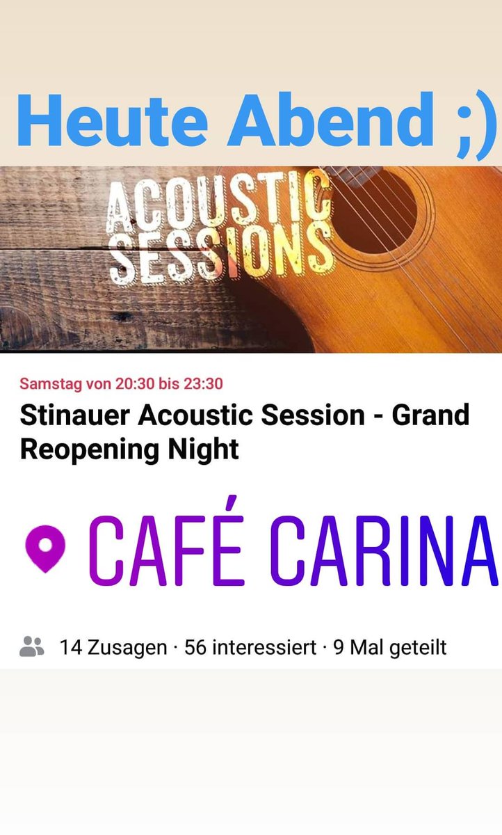 Heute endlich wieder Live im @CafeCarinaWien 

#live #wien #vienna #musik #gitarre #jammen #akustikgitarre #bass #schlagzeug #singen #musizieren #österreich #vienna #austria #livemusic