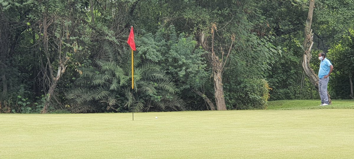 JasonChennault's tweet photo. Some good golf was played Kapil Dev birdied at 18 to square the match. Tour players gave good remarks, turned out to be a thumbs up for future @asiantourgolf from their point of view A nice low key dry run for us #miniverde #IncredibleIndia #GaryPlayerDesign #betterbillybunkers https://t.co/42dlCoB8xO