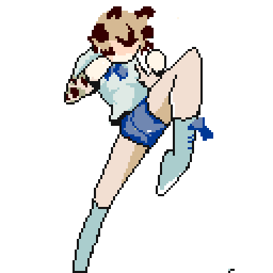 膝蹴りのtwitterイラスト検索結果