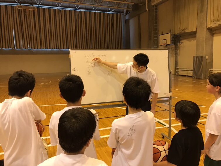 レバンガ北海道 Sur Twitter 北海道青少年会館コンパス 校 練習風景