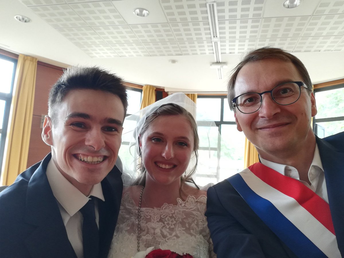 Après une semaine bien chargée de prise en main des principaux dossiers urgents de la commune, quelle joie de célébrer le tout 1er mariage de cette nouvelle mandature  ! #StEgreve
