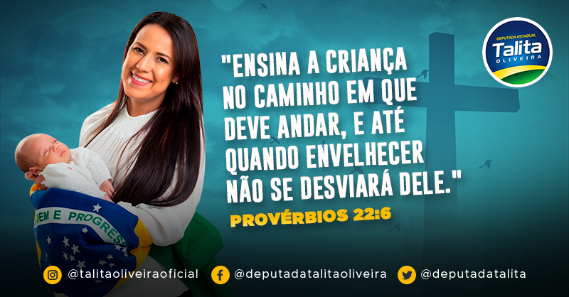 Não há nada mais gratificante do que dizer 'eu e minha casa serviremos ao Senhor'. #DeputadaTalitaOliveira #MulherCristã #FamíliaProjetoDeDEus