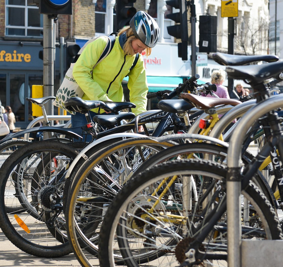 lovewimbledon's tweet photo. Visiting Wimbledon to enjoy some of the recent restaurants, pubs or shops that have re-opened? There are 250+ cycle racks available in the town centre so why not cycle or even walk in? 🌞🚲

#LoveWhereYouLive #LoveLocal #LoveWimbledon https://t.co/sZvFjlbLGB